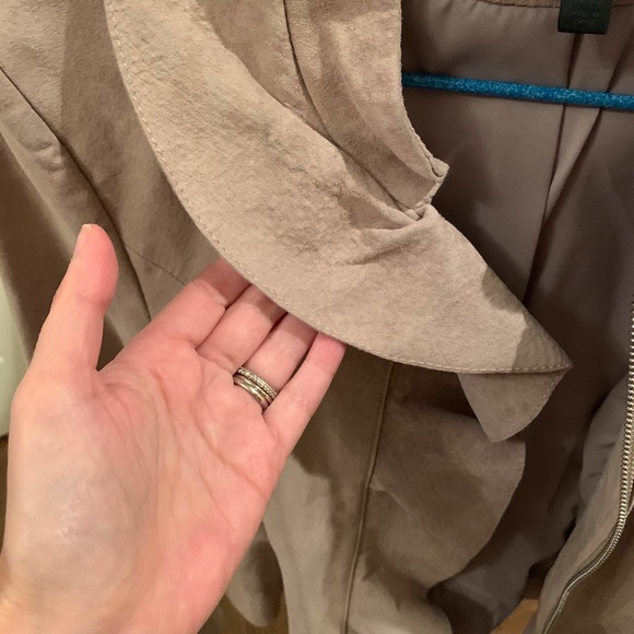 Intermix Dixon Suede Ruffle jacket - Picture 7 of 8